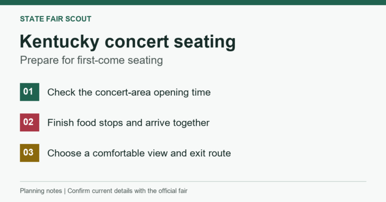 Kentucky concert seating plan: check entry time, arrive together, and choose a comfortable sightline