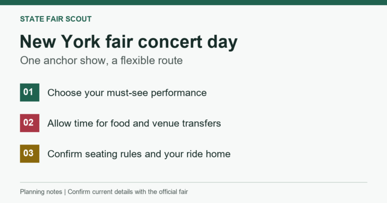 New York concert-day plan: choose an anchor show, allow time between venues, and plan the ride home